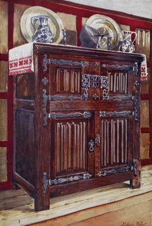 Oak double hutch. The property of Guy Laking, Esq. , M.V.O., S. James Palace by Edwin Foley Oil Painting