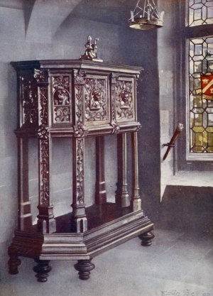 Petite credence, Francois I, Musee de Cluny, Paris, ca. 1520 by Edwin Foley Oil Painting