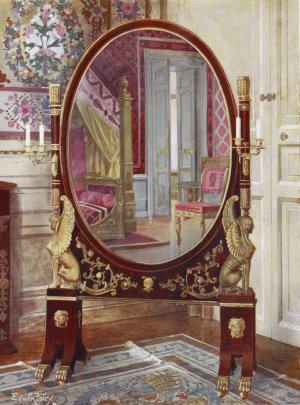 Psyche and bed of Napoleon the First by Edwin Foley Oil Painting