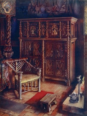 The 'King's Room,'Oxburgh Hall', Norfolk by Edwin Foley Oil Painting