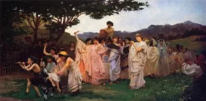 The Festival of Spring by Edwin H Blashfield - Oil Painting Reproduction