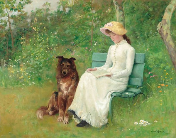 Main Product Photo of A quiet moment Painting by Edwin Harris