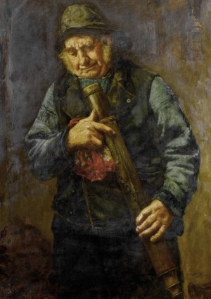 Inspecting The Lens by Edwin Harris Oil Painting