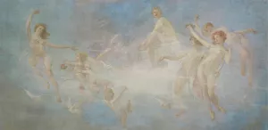 Triumph of the Dance by Edwin Howland Blashfield Oil Painting
