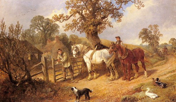 Main Product Photo of The Ploughman's Return Painting by Edwin L. Meadows