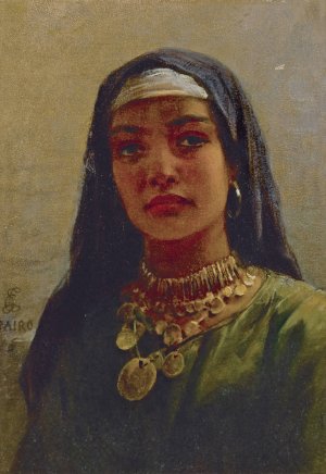 Egyptian Beauty by Edwin Long Oil Painting