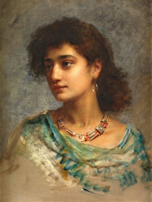 Nouzhatoul-Aouadat by Edwin Long Oil Painting