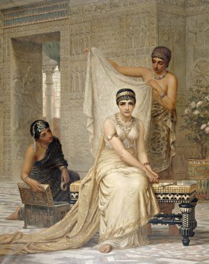 Queen Esther by Edwin Long Oil Painting