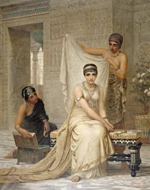Queen Esther by Edwin Long Oil Painting