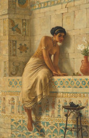 Thisbe by Edwin Long Oil Painting