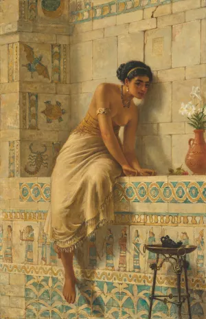 Thisbe by Edwin Long Oil Painting