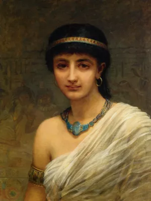 A Votary of Isis by Edwin Longsden Long Oil Painting