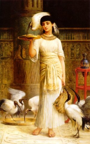 Ale the Attendant of the Sacred Ibis in the Temple of Isis