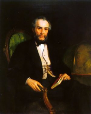 Portrait of Peter Douglas Esquire by Edwin Longsden Long Oil Painting