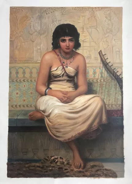 The Assyrian Captive by Edwin Longsden Long - Oil Painting Reproduction