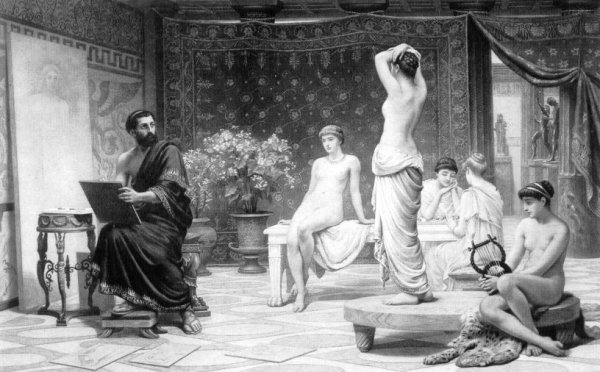 Main Product Photo of The Chosen Five Painting by Edwin Longsden Long