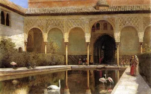 A Court in The Alhambra in the Time of the Moors painting by Edwin Lord Weeks