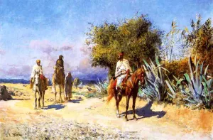 Arabs on the Move by Edwin Lord Weeks - Oil Painting Reproduction