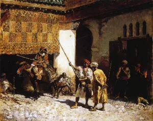 The Arab Gunsmith by Edwin Lord Weeks - Oil Painting Reproduction