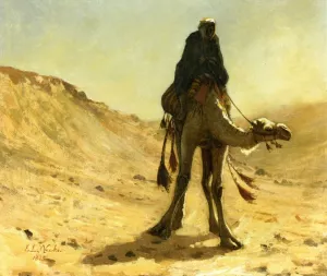 The Camel Rider by Edwin Lord Weeks Oil Painting