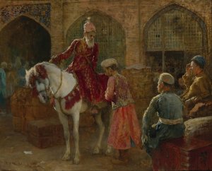 The grand vizier by Edwin Lord Weeks Oil Painting
