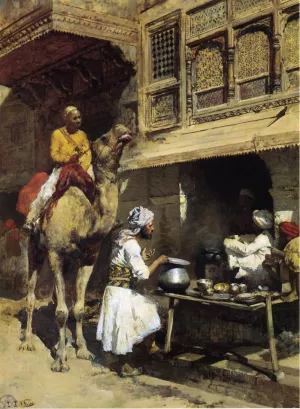 The Metalsmith's Shop by Edwin Lord Weeks Oil Painting