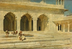 The Pearl Mosque, Agra by Edwin Lord Weeks Oil Painting