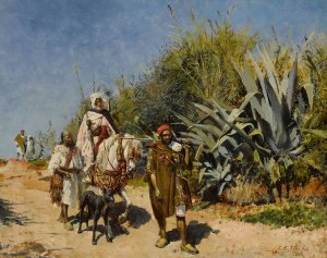 The Procession by Edwin Lord Weeks Oil Painting