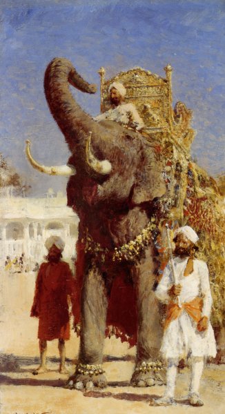Main Product Photo of The Rajahs Elephant Painting by Edwin Lord Weeks