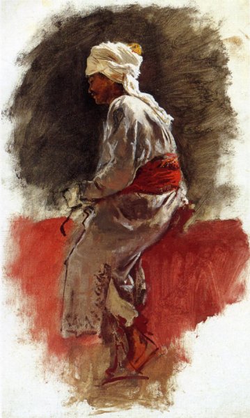 The Rider by Edwin Lord Weeks - Hand-Painted Oil Painting Reproduction