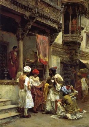 The Silk Merchants painting by Edwin Lord Weeks