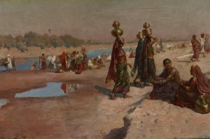 Water Carriers of the Ganges by Edwin Lord Weeks Oil Painting