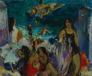On the Beach by Eemu Myntti Oil Painting