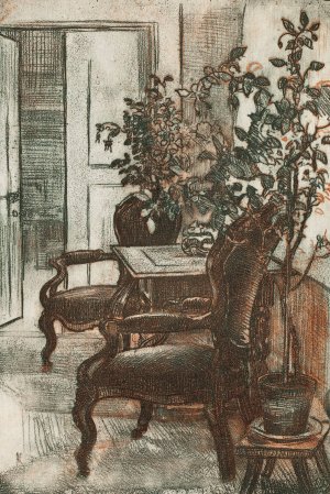 Interior of Suviranta by Eero Jarnefelt Oil Painting