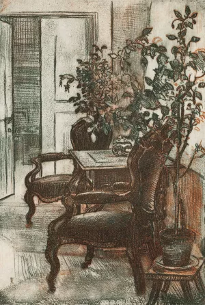 Interior of Suviranta Oil painting by Eero Jarnefelt