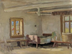 Interior by Eero Jarnefelt Oil Painting