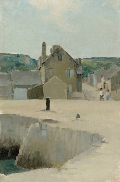 Kylakuva  by Eero Jarnefelt - Hand-Painted Oil Painting Reproduction