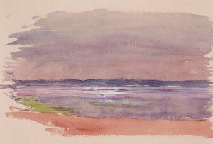 Lake or Seascape by Eero Jarnefelt Oil Painting