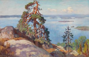 Landscape from Koli by Eero Jarnefelt Oil Painting