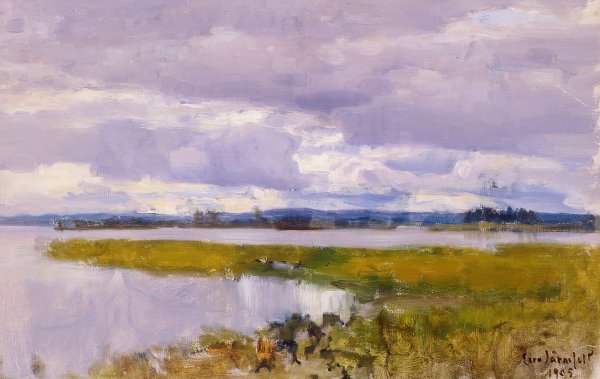 Landscape  by Eero Jarnefelt - Hand-Painted Oil Painting Reproduction