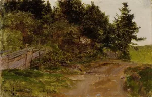 Path in the Forest Oil painting by Eero Jarnefelt