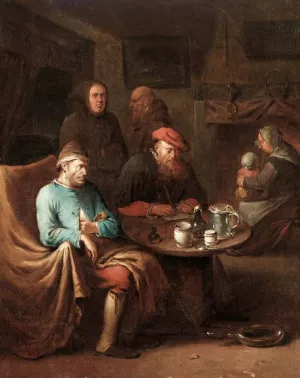 Visit of the Doctor painting by Egbert Van Heemskerck The Younger
