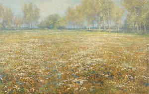 Meadow in Bloom by Egbert Rubertus Derk Schaap Oil Painting