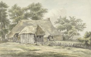 Boerderij te Eext, Drenthe by Egbert Van Drielst Oil Painting