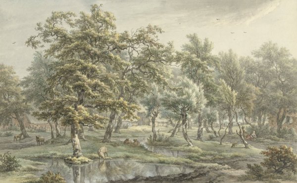 Main Product Photo of Landscape in Eext  Painting by Egbert Van Drielst