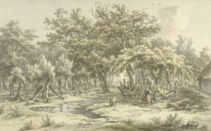 Landschap bij Eext by Egbert Van Drielst Oil Painting