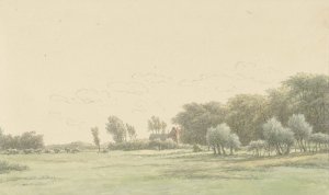 Landschap in de omgeving van Wageningen by Egbert Van Drielst Oil Painting