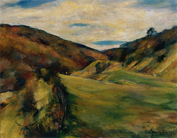 Wiese am Dreimarkstein in Sievering  by Egge Sturm-Skrla - Hand-Painted Oil Painting Reproduction