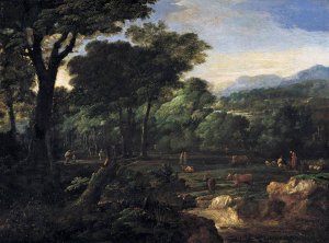 Pastoral Landscape Oil painting by Eglon Van Der Neer