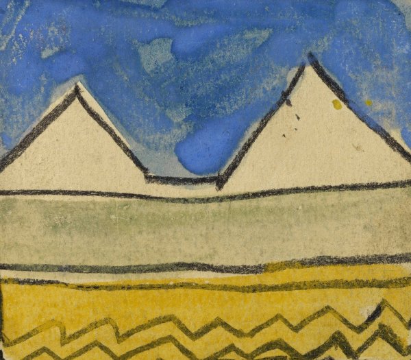 Main Product Photo of Abstrahierte Giebel  Painting by Egon Schiele